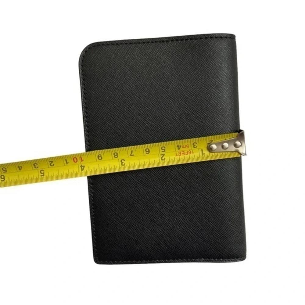 Kate spade black leather passport cover